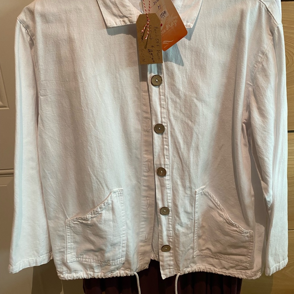 White linen/twill Jacket